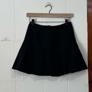 SHEIN Black School Girl Pleated Mini Skirt Small
